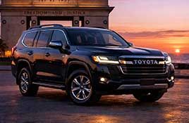 Luxury Toyota Land Cruiser Prado new model for premium car hire in Accra Ghana