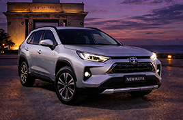 VT Lux luxury Toyota RAV4 offering premium car hire and chauffeur services in Accra, Ghana for high-end travel, airport transfers, and executive tourism
