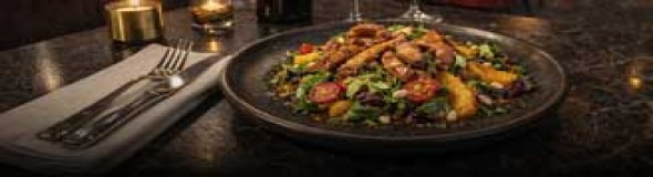 <p>CRISPY DUCK SALAD</p>