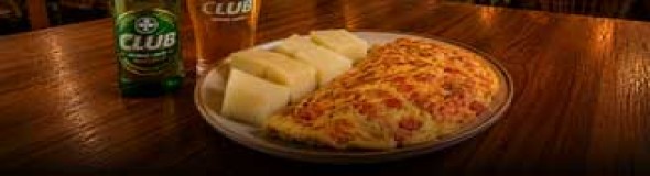 Boiled Yam or Dodo & Tomato Omelette